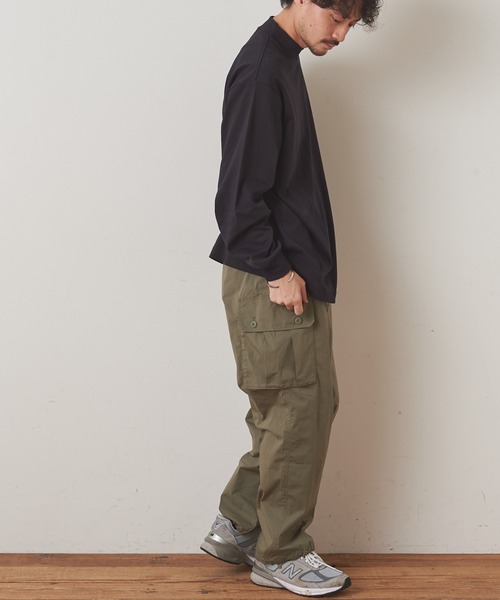 CIAOPANIC TYPY（チャオパニックティピー）の「シルケットスムース モックネックTシャツ（Tシャツ/カットソー・メンズ・ブラック/オフホワイト/オレンジ・S/M/L/XL）」の19枚目の写真