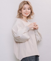 異素材ボリューム袖PO