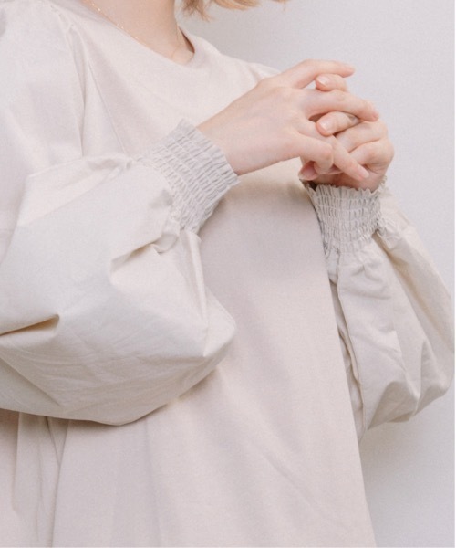 refinedworks（リファインドワークス）の「異素材ボリューム袖PO（Tシャツ/カットソー・レディース・グレー系その他/キャメル/チャコール・FREE）」の10枚目の写真