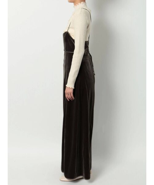 merry jenny(メリージェニー)の「velor camisole one piece(ワンピース・レディース・アイボリー/ブラック/グリーン/ブラウン・FREE)」の5枚目の写真