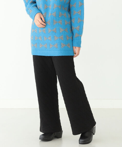 BEAMS BOY（ビームスボーイ）の「BEAMS BOY / キルティング イージーパンツ（その他パンツ・レディース・ブラック/オリーブ・ONE SIZE）」の8枚目の写真