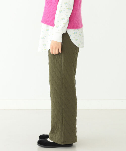BEAMS BOY（ビームスボーイ）の「BEAMS BOY / キルティング イージーパンツ（その他パンツ・レディース・ブラック/オリーブ・ONE SIZE）」の21枚目の写真