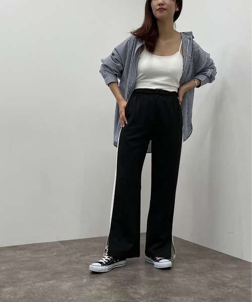 apres jour mignon(アプレジュールミニョン)の「スリット入りラインパンツ【ZOZOTOWN限定アイテム】(その他パンツ・レディース・ダークグリーン/ブラック系その他/ネイビー・SMALL/X-LARGE/MEDIUM)」の12枚目の写真