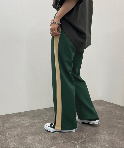 apres jour mignon(アプレジュールミニョン)の「スリット入りラインパンツ【ZOZOTOWN限定アイテム】(その他パンツ・レディース・ダークグリーン/ブラック系その他/ネイビー・SMALL/X-LARGE/MEDIUM)」の18枚目の写真