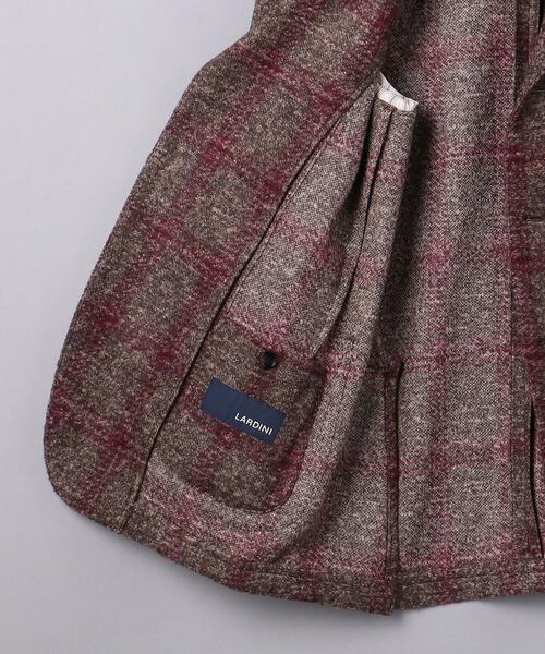 LARDINI(ラルディーニ)の「<LARDINI(ラルディーニ)> ウィンドウペイン 3ボタン ジャケット(テーラードジャケット・メンズ・ベージュ・44/46/48/50/52)」の2枚目の写真