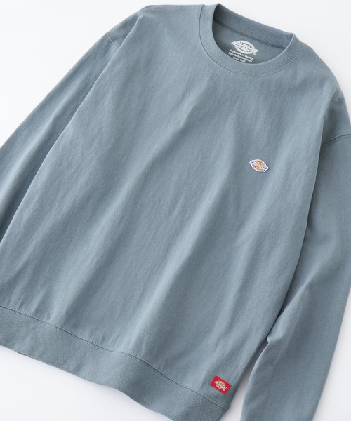 Dickies(ディッキーズ)の「Dickies/ディッキーズ 布帛ポケット/ミニワッペン オーバーサイズ長袖カットソー(Tシャツ/カットソー・メンズ・ブルー/グリーン/ブラック/サックスブルー/ベージュ/ホワイト系その他/ブラック系その他/ホワイト/グレー系その他/ベージュ系その他/ベージュ系その他2/サックスブルー系/ピンク/キャメル・L/M/XL)」の10枚目の写真