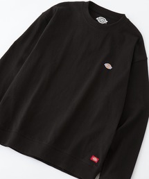 Dickies/ディッキーズ 布帛ポケット/ミニワッペン オーバーサイズ長袖カットソー