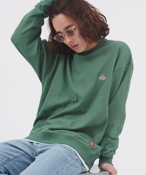 Dickies(ディッキーズ)の「Dickies/ディッキーズ 布帛ポケット/ミニワッペン オーバーサイズ長袖カットソー(Tシャツ/カットソー・メンズ・ブルー/グリーン/ブラック/サックスブルー/ベージュ/ホワイト系その他/ブラック系その他/ホワイト/グレー系その他/ベージュ系その他/ベージュ系その他2/サックスブルー系/ピンク/キャメル・L/M/XL)」の21枚目の写真