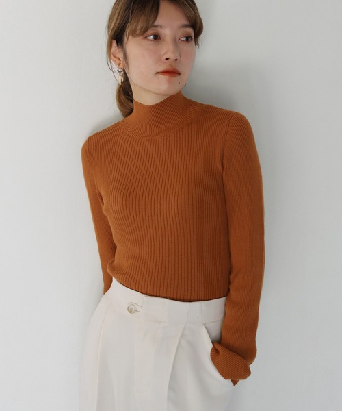 CLEIO（クレイオ）の「【CLEIO】スリットスリーブニット（ニット/セーター・レディース・アイボリー/パープル/テラコッタ・FREE）」の3枚目の写真