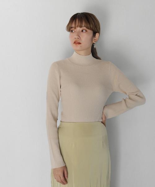 CLEIO（クレイオ）の「【CLEIO】スリットスリーブニット（ニット/セーター・レディース・アイボリー/パープル/テラコッタ・FREE）」の5枚目の写真