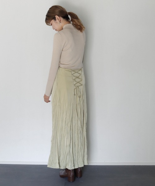 CLEIO（クレイオ）の「【CLEIO】スリットスリーブニット（ニット/セーター・レディース・アイボリー/パープル/テラコッタ・FREE）」の9枚目の写真