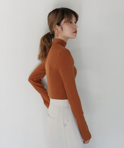 CLEIO（クレイオ）の「【CLEIO】スリットスリーブニット（ニット/セーター・レディース・アイボリー/パープル/テラコッタ・FREE）」の13枚目の写真