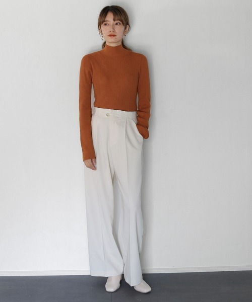 CLEIO（クレイオ）の「【CLEIO】スリットスリーブニット（ニット/セーター・レディース・アイボリー/パープル/テラコッタ・FREE）」の16枚目の写真