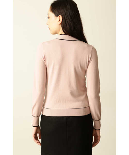 PINKY&DIANNE（ピンキーアンドダイアン）の「◆バイカラーボウタイニットプルオーバー（ニット/セーター・レディース・ピンク/ブラック/ホワイト系その他2・38）」の11枚目の写真