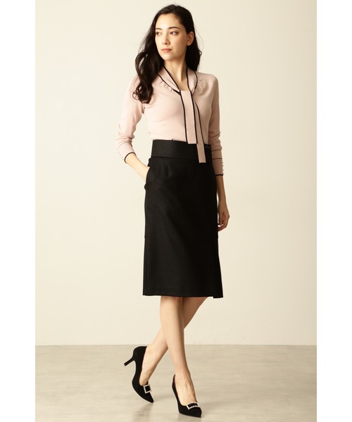 PINKY&DIANNE（ピンキーアンドダイアン）の「◆バイカラーボウタイニットプルオーバー（ニット/セーター・レディース・ピンク/ブラック/ホワイト系その他2・38）」の22枚目の写真