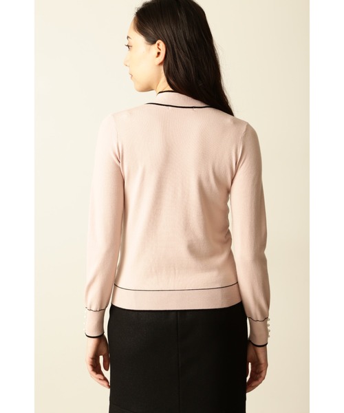 PINKY&DIANNE（ピンキーアンドダイアン）の「◆バイカラーボウタイニットプルオーバー（ニット/セーター・レディース・ピンク/ブラック/ホワイト系その他2・38）」の19枚目の写真