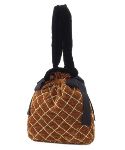 NE QUITTEZ PAS!(ヌキテパ)の「ne Quittez pas VELVET QUILT ONE HANDLE BAG(ハンドバッグ・レディース・ブラック/ベージュ・ONE SIZE)」の7枚目の写真