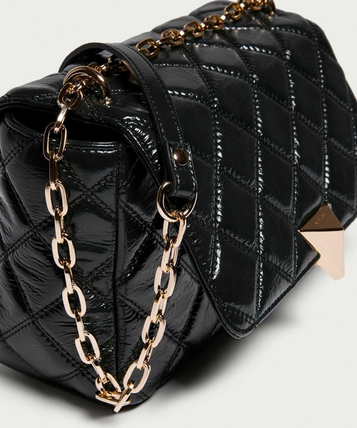 SISLEY（シスレー）の「フェイクレザーキルトチェーンショルダーバッグ（ショルダーバッグ・レディース・ブラック・FREE）」の8枚目の写真
