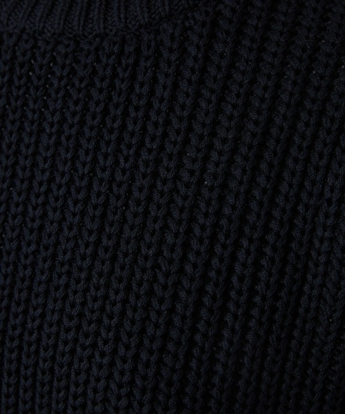 FREAK'S STORE（フリークスストア）の「片畔クルーネックニットプルオーバー（ニット/セーター・レディース・ブラック/ブラウン・マルチサイズ）」の11枚目の写真