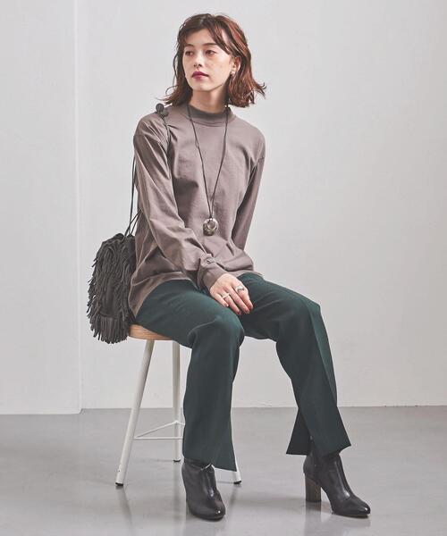 UNITED ARROWS（ユナイテッドアローズ）の「＜UNITED ARROWS＞P/W スリット パンツ W（その他パンツ・レディース・ブラック/ダークグリーン/イエロー・40/38/36/34）」の15枚目の写真