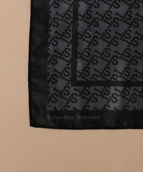 Samantha Thavasa（サマンサタバサ）の「ST Jacquard スカーフ（バンダナ/スカーフ・レディース・ブラウン/ブラック/ネイビー・FREE）」の4枚目の写真