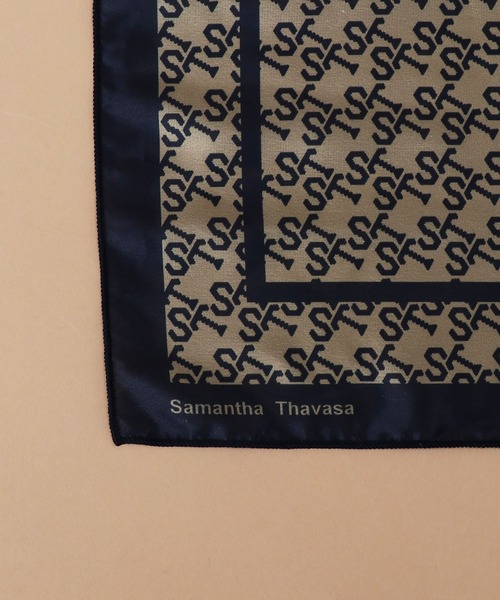 Samantha Thavasa（サマンサタバサ）の「ST Jacquard スカーフ（バンダナ/スカーフ・レディース・ブラウン/ブラック/ネイビー・FREE）」の6枚目の写真