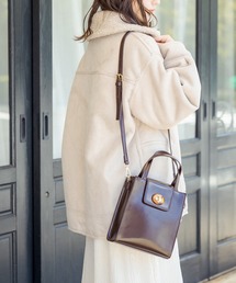 OLIVE des OLIVE | べっ甲ひねりスクエアバッグ(ショルダーバッグ)