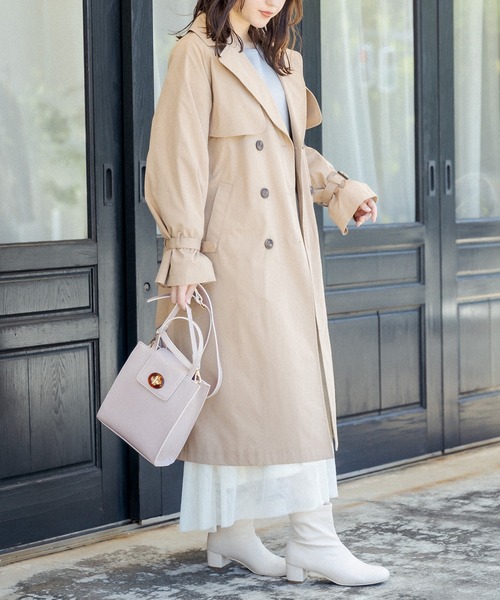 OLIVE des OLIVE（オリーブデオリーブ）の「べっ甲ひねりスクエアバッグ（ショルダーバッグ・レディース・ダークブラウン/グレイッシュベージュ/ブルー・FREE）」の11枚目の写真