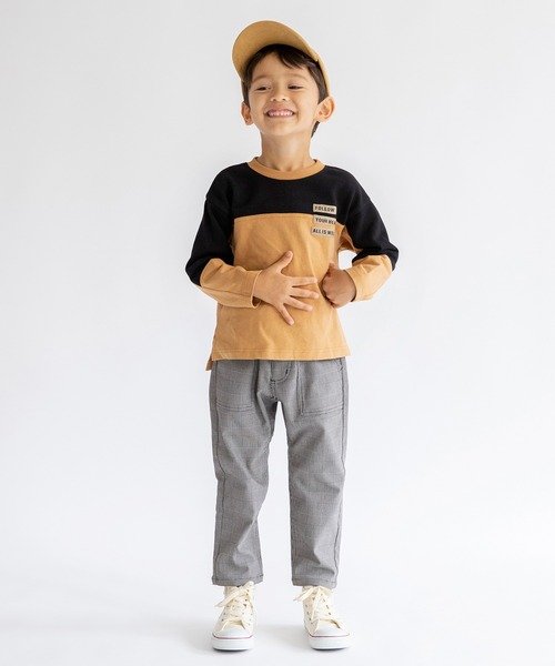 BRANSHES（ブランシェス）の「チェック柄クライミングパンツ（その他パンツ・キッズ・グレー/アイボリー・100cm/120cm/130cm/140cm/90cm/110cm/150cm）」の11枚目の写真