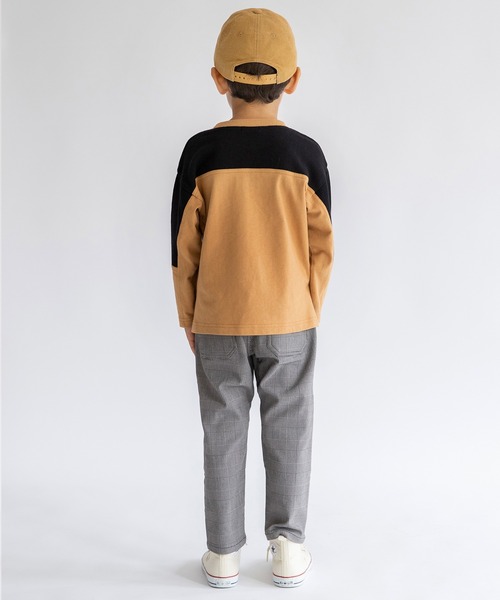 BRANSHES（ブランシェス）の「チェック柄クライミングパンツ（その他パンツ・キッズ・グレー/アイボリー・100cm/120cm/130cm/140cm/90cm/110cm/150cm）」の14枚目の写真