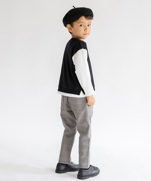 BRANSHES（ブランシェス）の「チェック柄クライミングパンツ（その他パンツ・キッズ・グレー/アイボリー・100cm/120cm/130cm/140cm/90cm/110cm/150cm）」の8枚目の写真