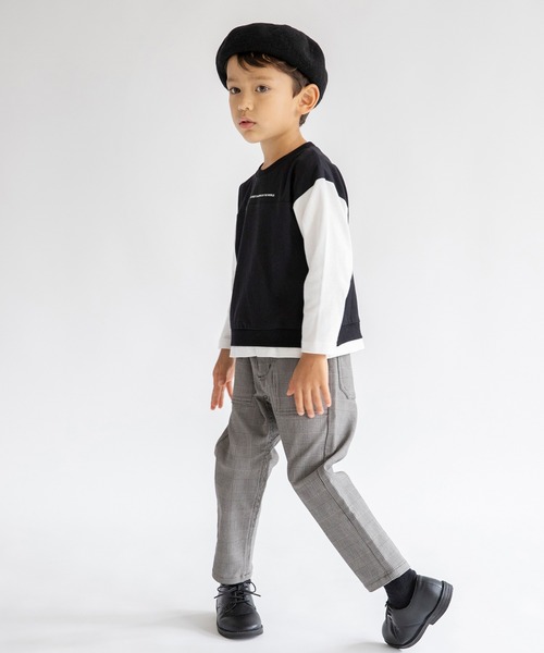 BRANSHES（ブランシェス）の「チェック柄クライミングパンツ（その他パンツ・キッズ・グレー/アイボリー・100cm/120cm/130cm/140cm/90cm/110cm/150cm）」の10枚目の写真