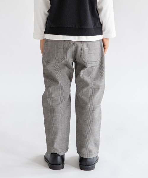 BRANSHES（ブランシェス）の「チェック柄クライミングパンツ（その他パンツ・キッズ・グレー/アイボリー・100cm/120cm/130cm/140cm/90cm/110cm/150cm）」の6枚目の写真