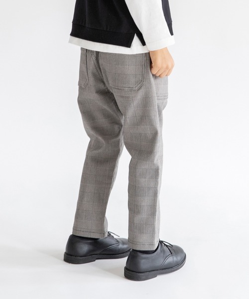 BRANSHES（ブランシェス）の「チェック柄クライミングパンツ（その他パンツ・キッズ・グレー/アイボリー・100cm/120cm/130cm/140cm/90cm/110cm/150cm）」の4枚目の写真
