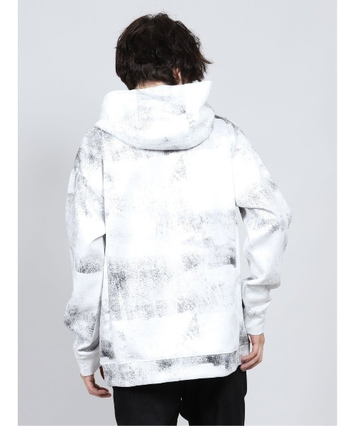 semantic design（セマンティックデザイン）の「＊セマンティックデザイン/semantic design ストレッチ フェイクスエード 斑プリント長袖プルパーカー（パーカー・メンズ・ライトグレー/ホワイト・LARGE/MEDIUM/S/X-LARGE）」の10枚目の写真