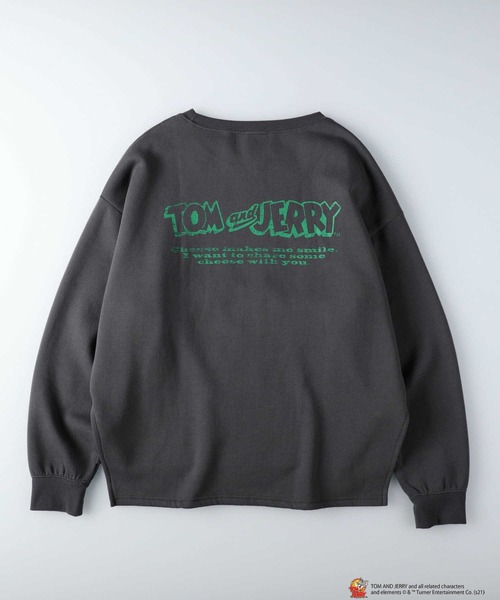 Right-on(ライトオン)の「トムとジェリースウェット(スウェット・レディース・オフホワイト/ダークグレー・M/L/XL)」の15枚目の写真