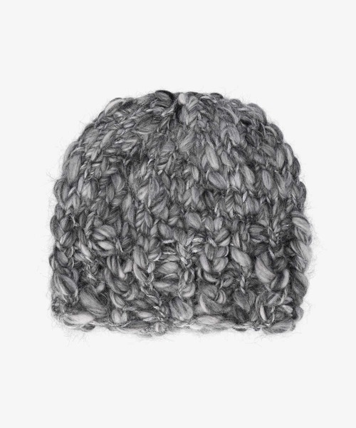 Chapeau d' O（シャポードオー）の「Chapeau d' O JumboSlub Beanie（ニットキャップ/ビーニー・レディース・ピンク/グレー・FREE）」の5枚目の写真