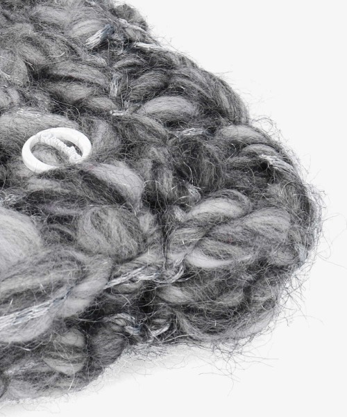 Chapeau d' O（シャポードオー）の「Chapeau d' O JumboSlub Beanie（ニットキャップ/ビーニー・レディース・ピンク/グレー・FREE）」の7枚目の写真