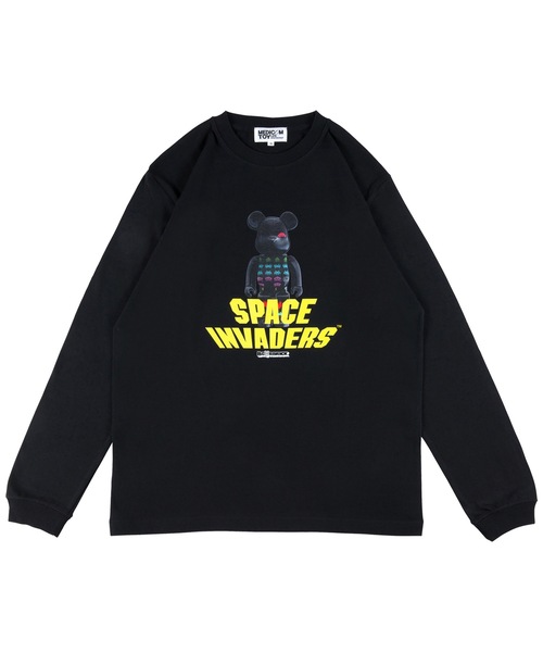 MLE BE@RTEE 'SPACE INVADERS L/S TEE'（Tシャツ/カットソー）｜MEDICOM TOY LIFE ENTERTAINMENT（メディコムトイライフエンターテイメント）