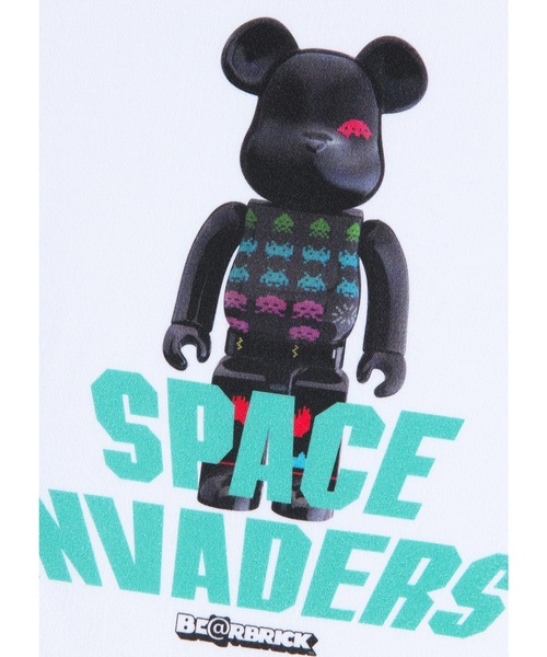 MEDICOM TOY LIFE ENTERTAINMENT（メディコムトイライフエンターテイメント）の「MLE BE@RTEE "SPACE INVADERS L/S TEE"（Tシャツ/カットソー・メンズ・ホワイト/ブラック・LARGE/X-LARGE/MEDIUM/SMALL）」の3枚目の写真