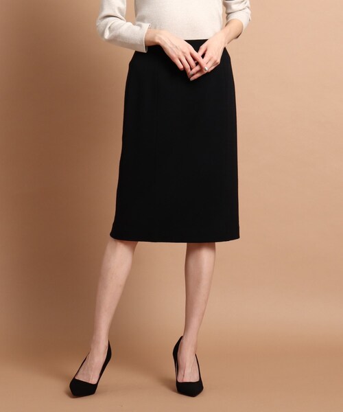 スーツ 日本製 オムニジャージ ミモレタイトスカート
