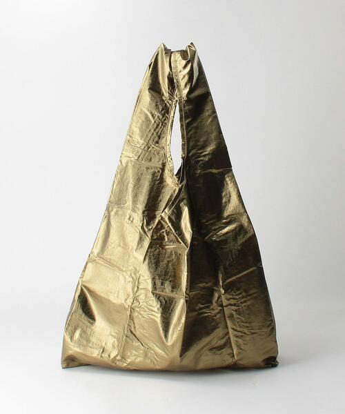 BAGGU（バグー）の「＜BAGGU＞メタリック ポケッタブルバッグ/STANDARD（エコバッグ/サブバッグ・レディース・ブラウン/その他1・FREE）」の4枚目の写真
