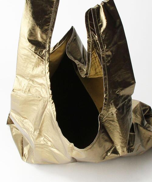 BAGGU（バグー）の「＜BAGGU＞メタリック ポケッタブルバッグ/STANDARD（エコバッグ/サブバッグ・レディース・ブラウン/その他1・FREE）」の9枚目の写真