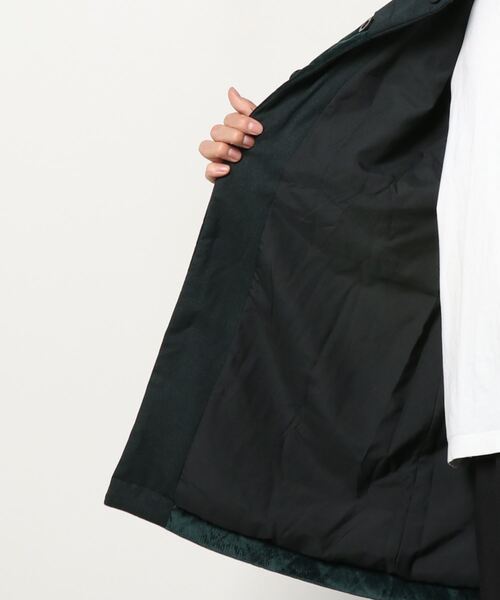 C DIEM（カルペディエム）の「C DIEM(カルペディエム)ステンカラーキルティングコンビコート（ステンカラーコート・メンズ・ブラック/グリーン・L/S/M）」の4枚目の写真