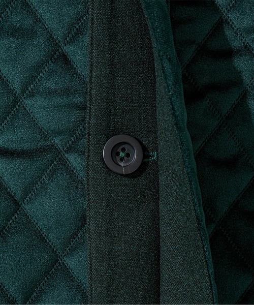 C DIEM（カルペディエム）の「C DIEM(カルペディエム)ステンカラーキルティングコンビコート（ステンカラーコート・メンズ・ブラック/グリーン・L/S/M）」の12枚目の写真