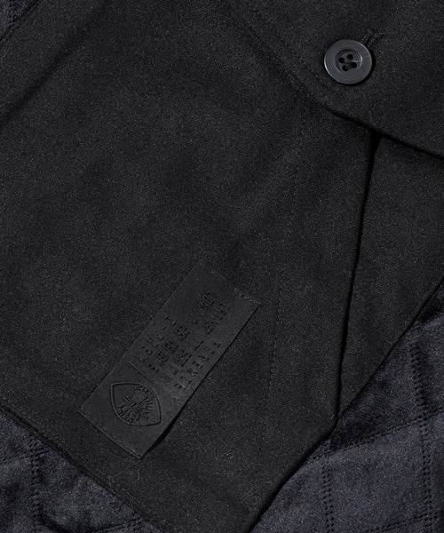 C DIEM（カルペディエム）の「C DIEM(カルペディエム)ステンカラーキルティングコンビコート（ステンカラーコート・メンズ・ブラック/グリーン・L/S/M）」の18枚目の写真