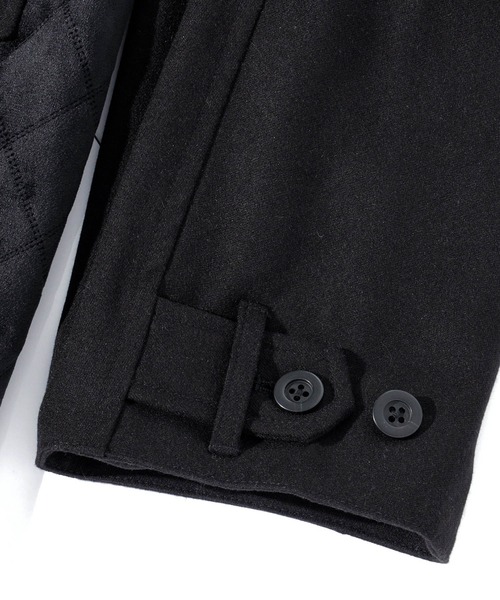 C DIEM（カルペディエム）の「C DIEM(カルペディエム)ステンカラーキルティングコンビコート（ステンカラーコート・メンズ・ブラック/グリーン・L/S/M）」の19枚目の写真