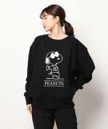 koe（コエ）の「PEANUTS スウェットクルー*（スウェット・メンズ）」