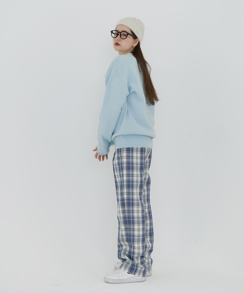 TINA：JOJUN（ティーナジョジュン）の「ユニセックス T.刺繍ニット TINA：JOJUN（ニット/セーター・レディース・ブラック/ブルー系その他/アイボリー/モカ・M）」の21枚目の写真