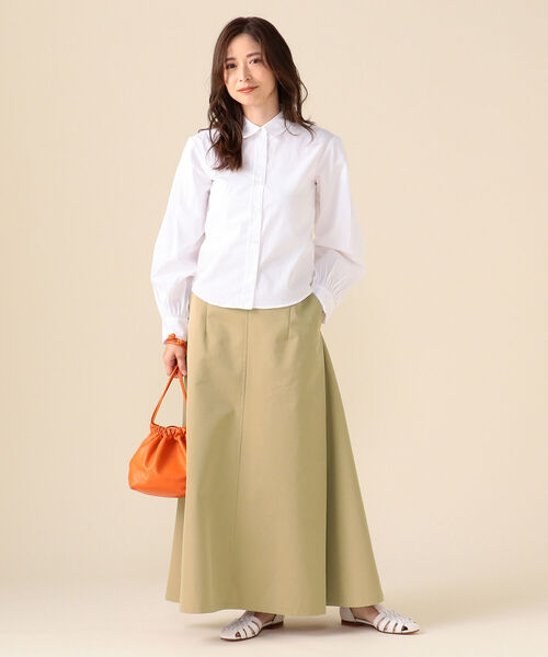 marco masi(マルコマージ)の「MARCO MASI / レザー 巾着バッグ(トートバッグ・レディース・オフホワイト/オレンジ・ONE SIZE)」の6枚目の写真